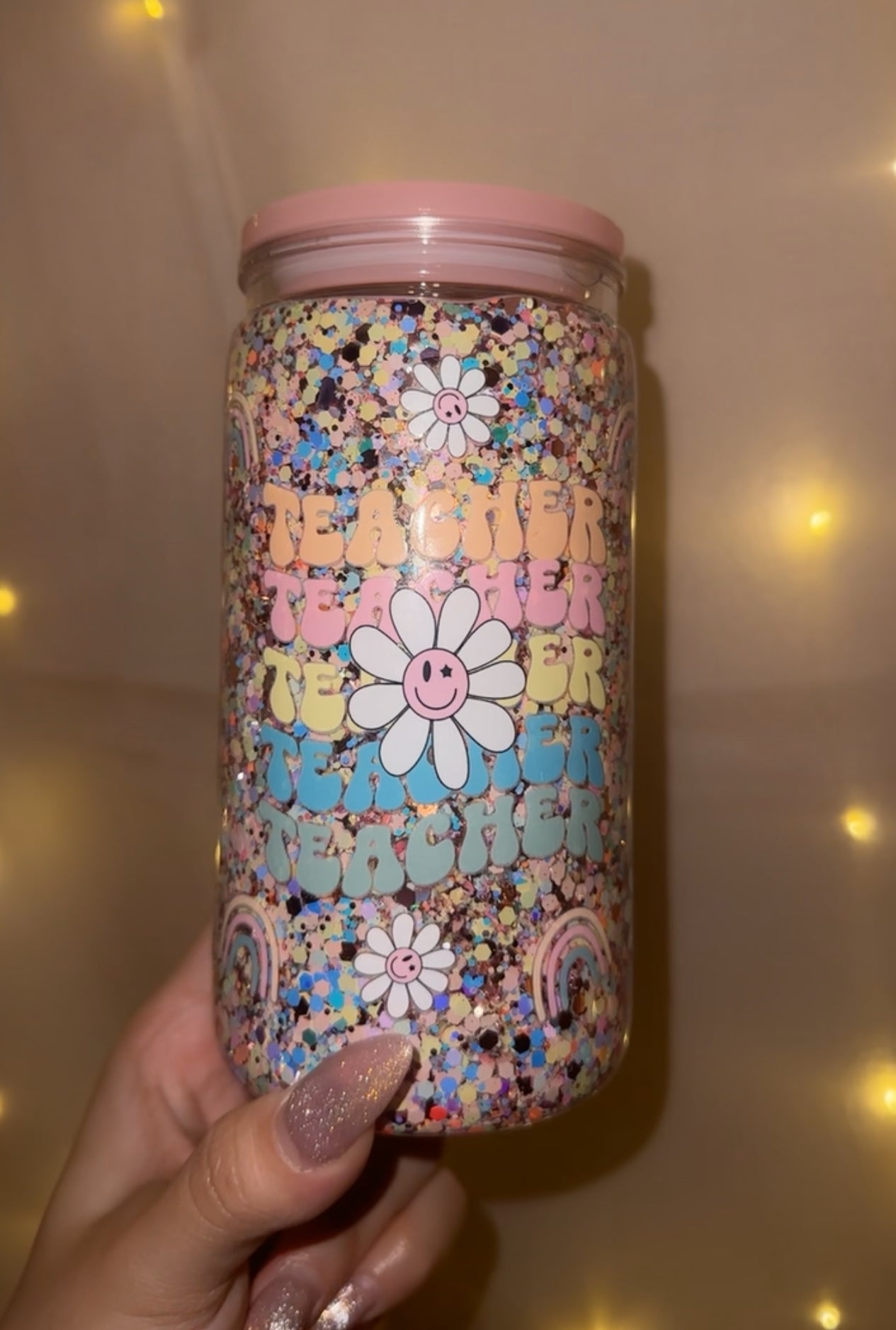 Custom 16oz Snow Globe Tumbler