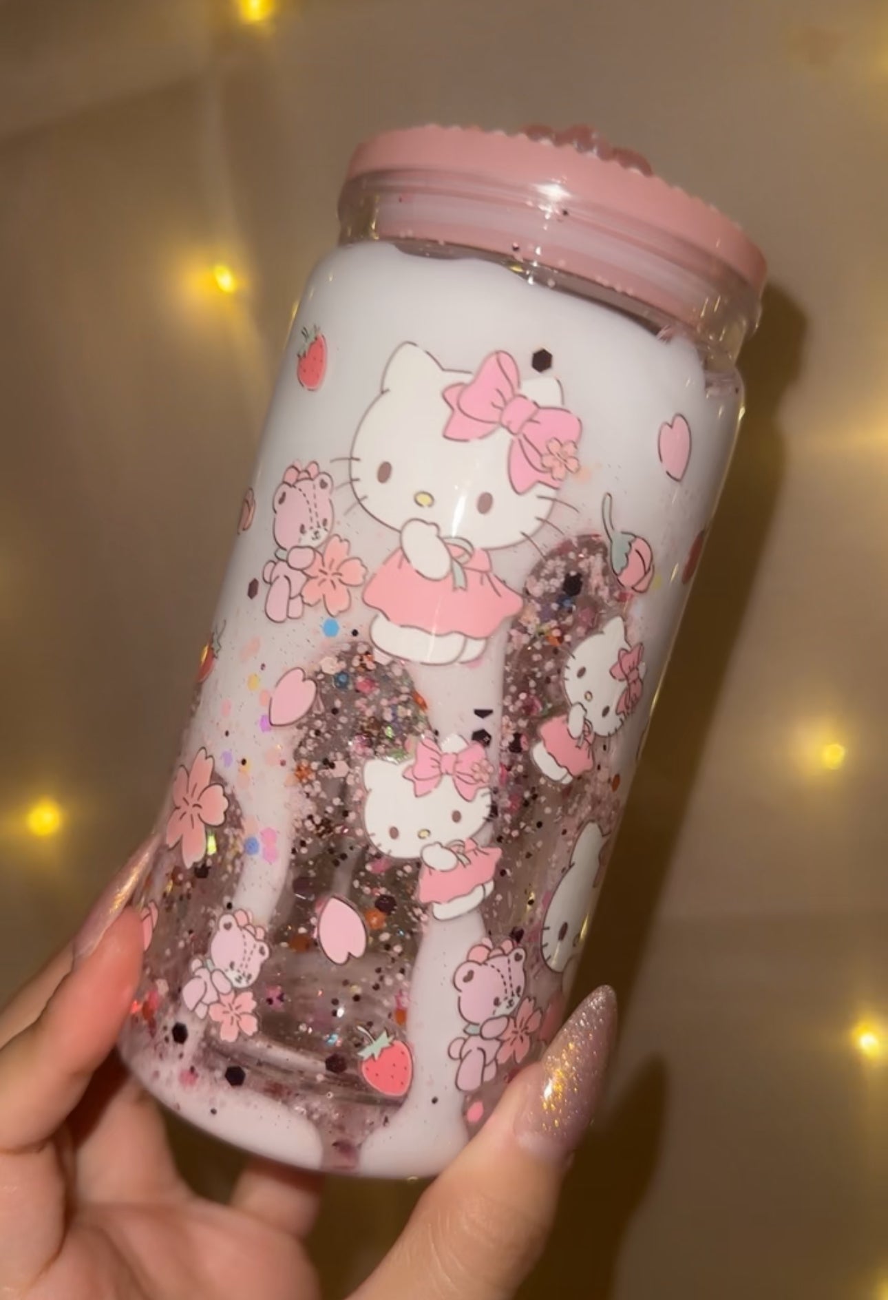 Custom 16oz Snow Globe Tumbler
