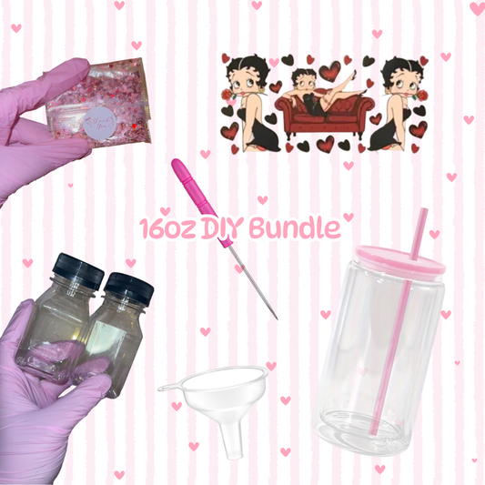 16oz DIY Snow Globe Tumbler Bundle